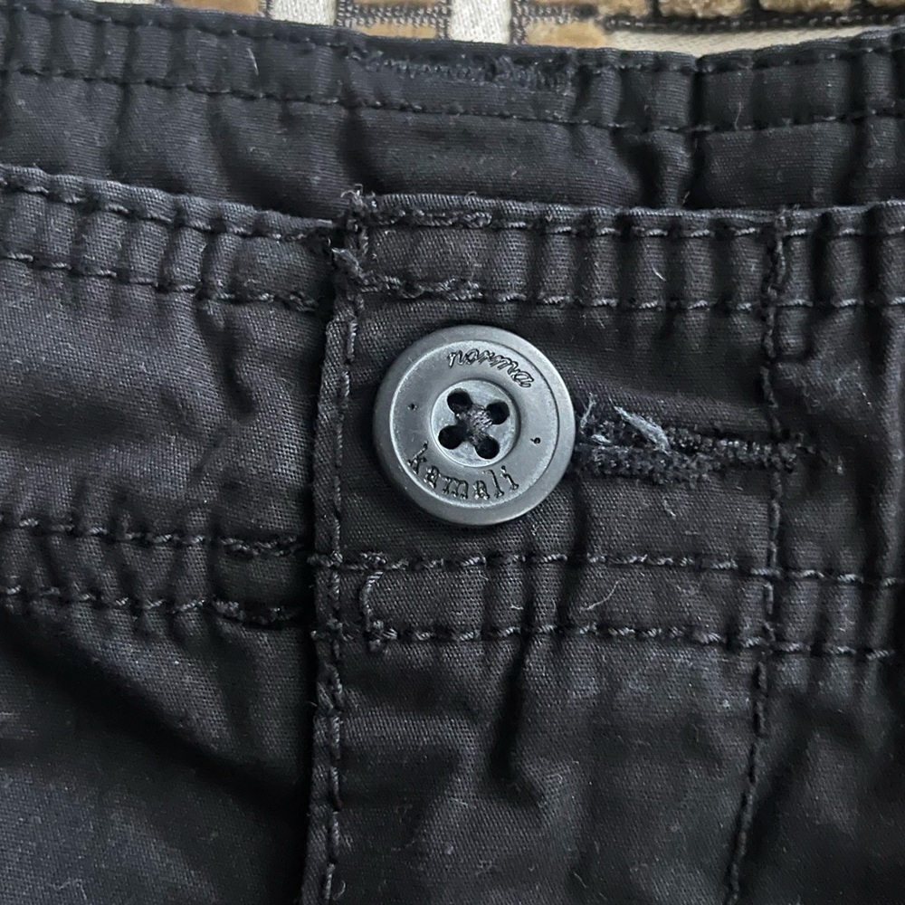 Norma Kamali Black Cargo Capri Pants - Picture 6 of 10
